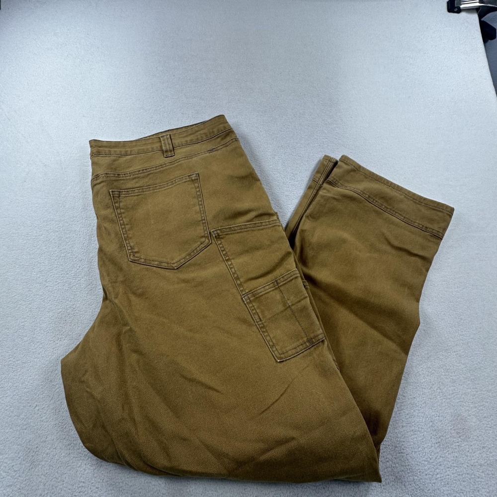 Dovetail Workwear Pants Womens 22 Brown Britt Utility Canvas Carpenter Work